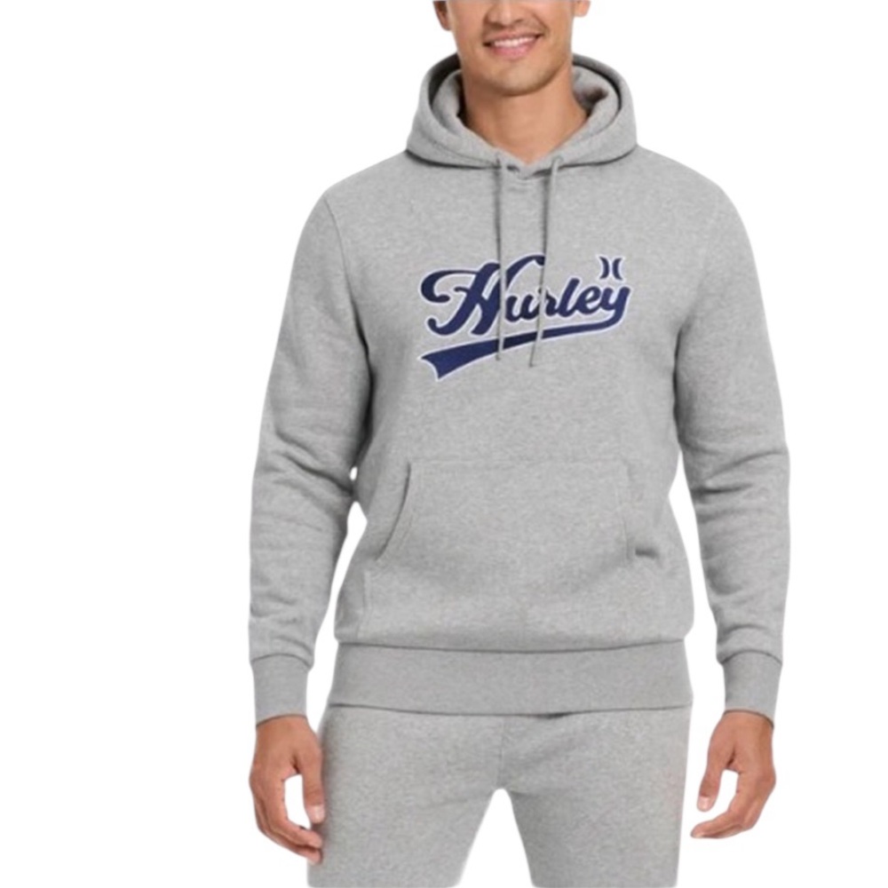 Hurley Men’s Fleece Sweatshirt Classic Pullover Hoodie